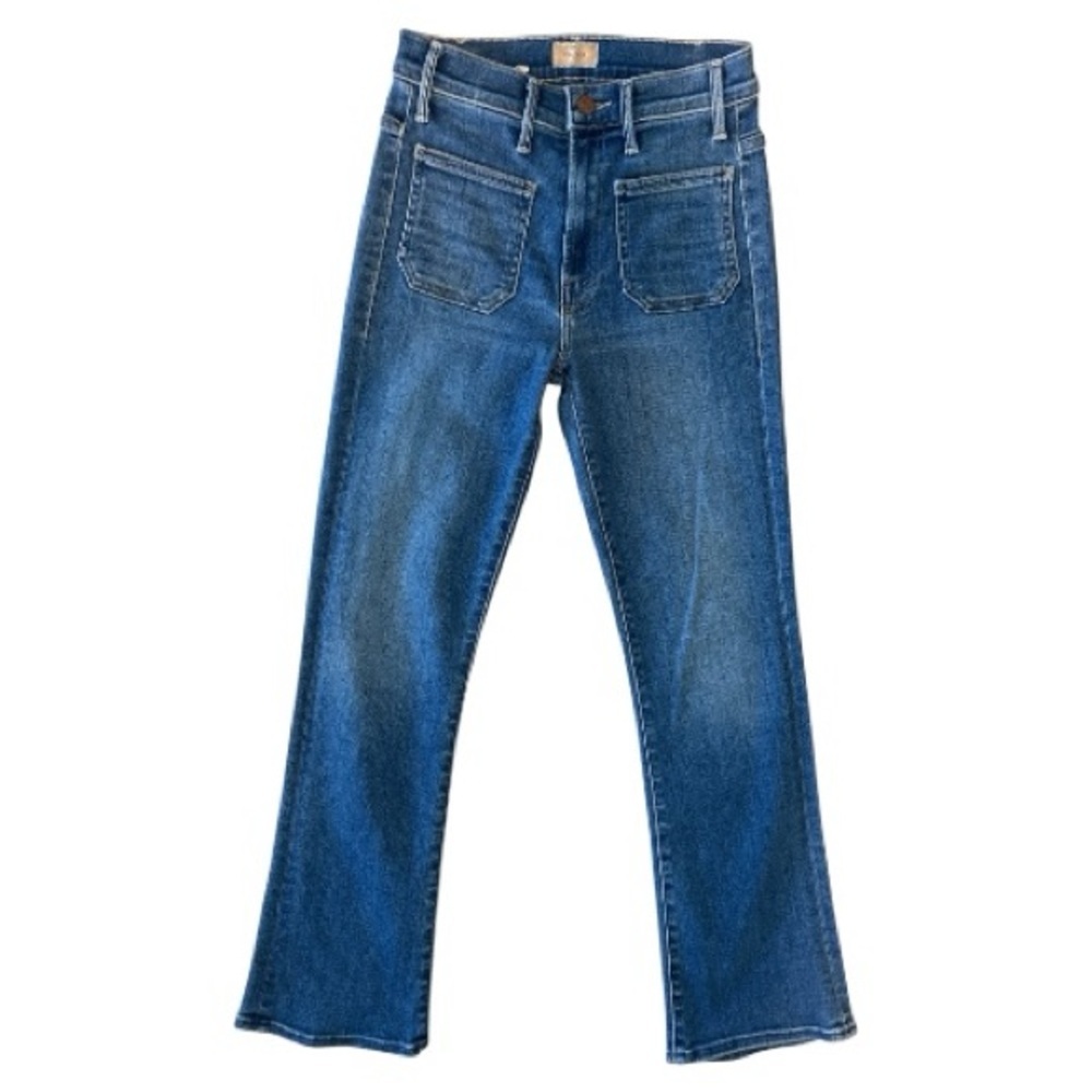 MOTHER The Patch Pocket Insider Ankle Jeans Happy Pill Wash Size 25 - Picture 2 of 8